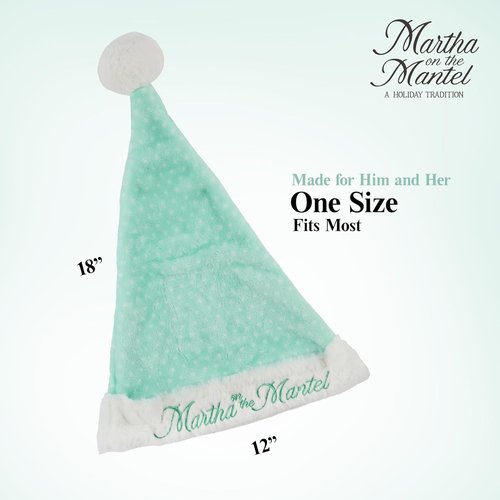 Martha Stewart Funny Santa Hat - Cool Christmas Hat for Adults | Holiday Xmas Costume Accessory