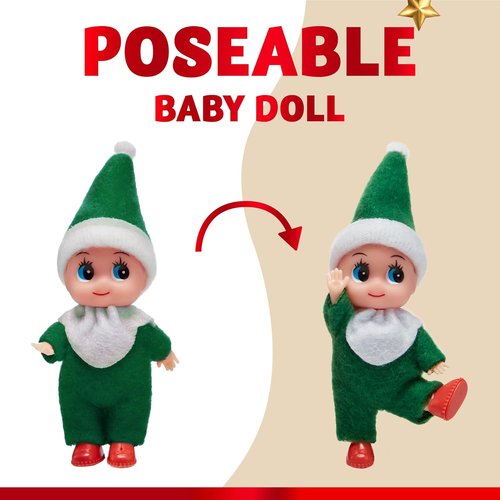 JOYIN Christmas Elf Plush Dolls - Soft & Tiny Toys for Kids | Perfect Party Favors & Holiday Decor