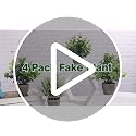 4-Pack Artificial Potted Plants with Ceramic Pots, 7-Inch Faux Greenery