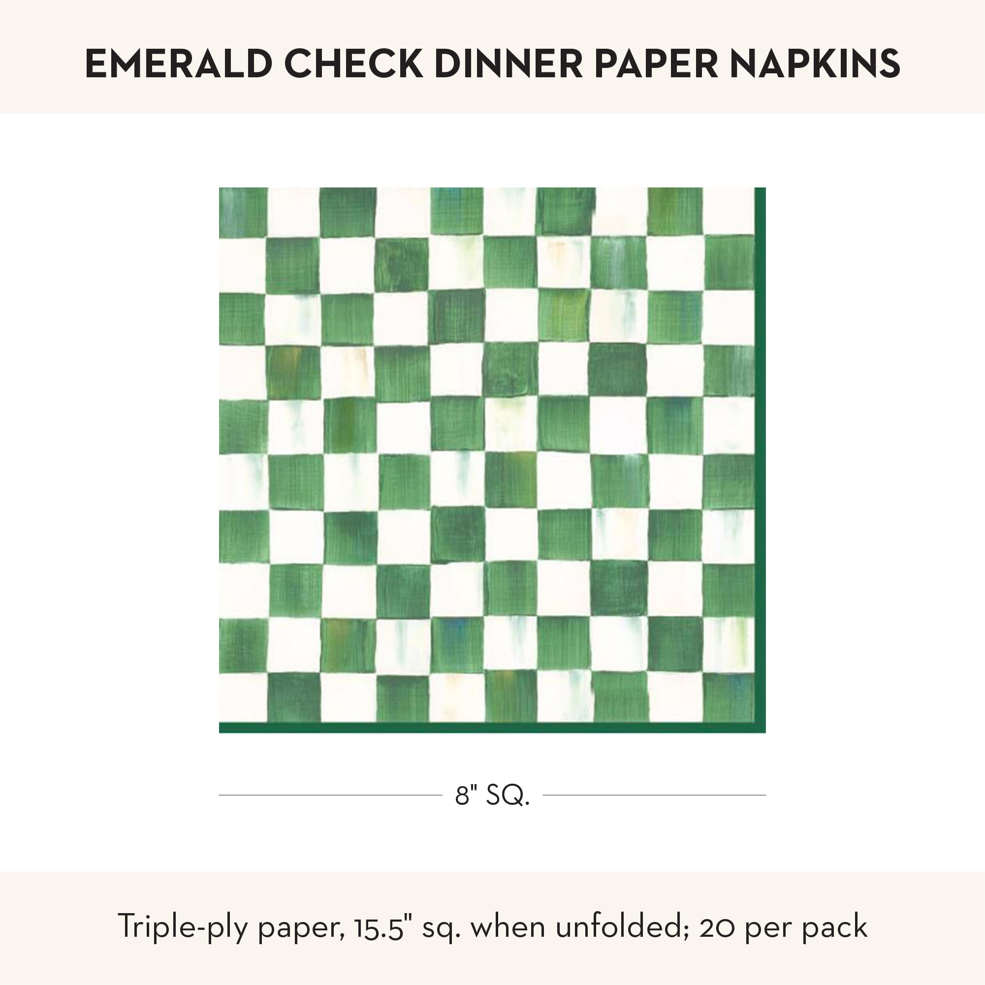 MACKENZIE-CHILDS Dinner Paper Napkins, Stylish Paper Dinner Napkins, Go Fish