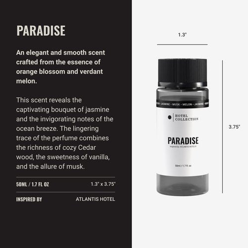 Hotel Collection Diffuser Oil - Paradise - Aromatherapy Essential Fragrance Oil - Melon, Jasmine & Musk - 50ML 1.7 Fl oz