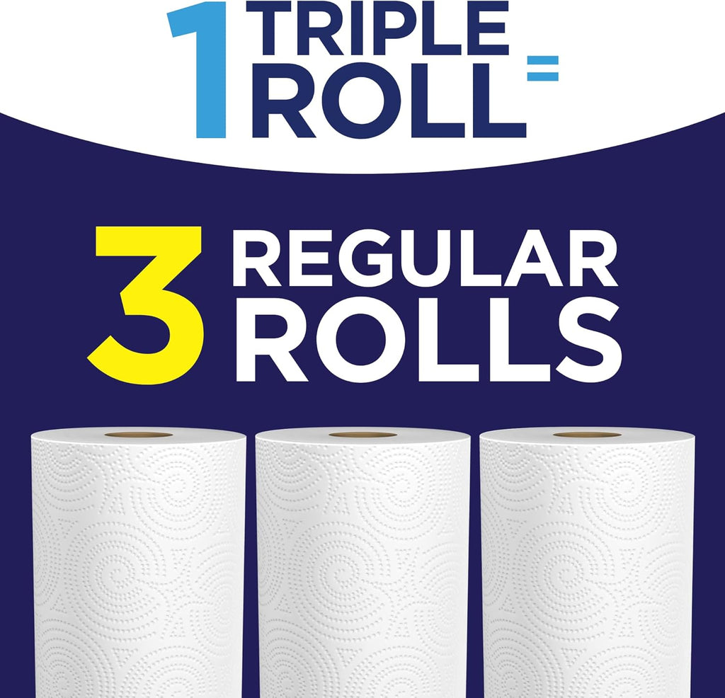 Sparkle Paper Towels - 3 Triple Rolls, Pack of 2 | Convenient Pick-A-Size Design