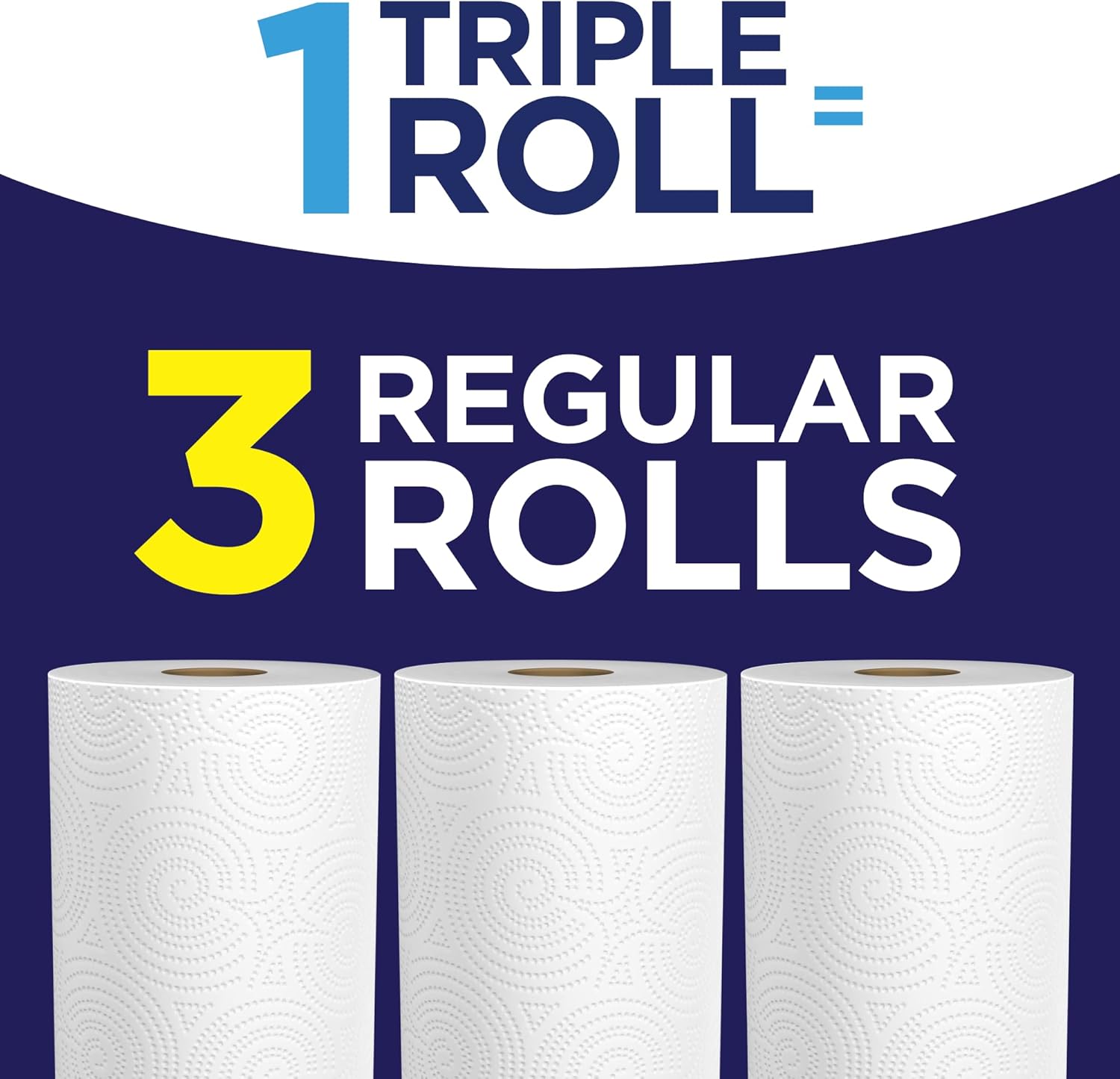 Sparkle Paper Towels - 3 Triple Rolls, Pack of 2 | Convenient Pick-A-Size Design
