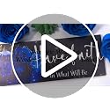 3-Piece Inspirational Floral Wooden Wall Art Set - Blue Rose Decor 12x4 Inch