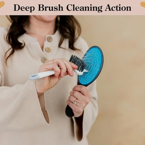 BlairCo Hair Brush & Comb Cleaner Tool - 2-in-1 Design for Easy Hair Removal & Cleaning | Ideal for Salon & Home Use