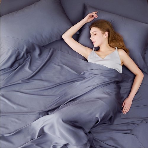 Bedsure Cooling Sheets - 100% Cotton Queen Size Bedding for Ultimate Comfort and Breathability