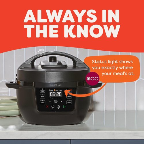 Instant Pot 4QT RIO Mini 7-in-1 Multi-Cooker - Pressure Cooker, Slow Cook, Sauté, Black, 4 Quarts