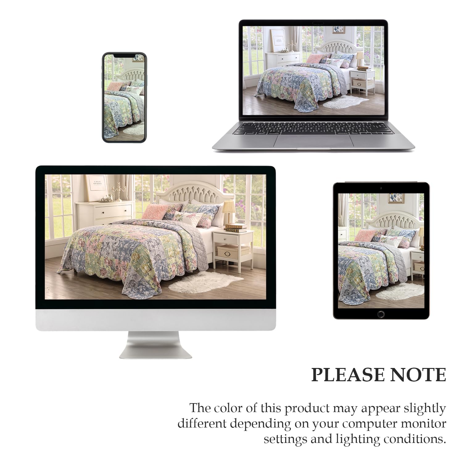 Greenland Home Pavona Velvet Embellished Quilt Set, 2-Piece Twin/XL, Jade