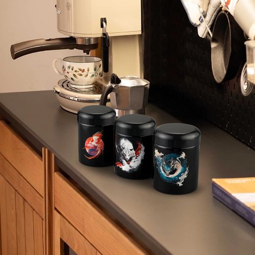 Zeneration Smell Proof Jar (250 ml/Half Oz), Airtight Smell Resistant Herbs/Spices Jar, Air Proof to Preserve Aroma, UV Glass with 2-way 62% Humidity Control to Keep Goods Fresh for Months (3 pack)