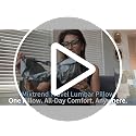 Inflatable Memory Foam Lumbar Pillow for Travel & Back Support