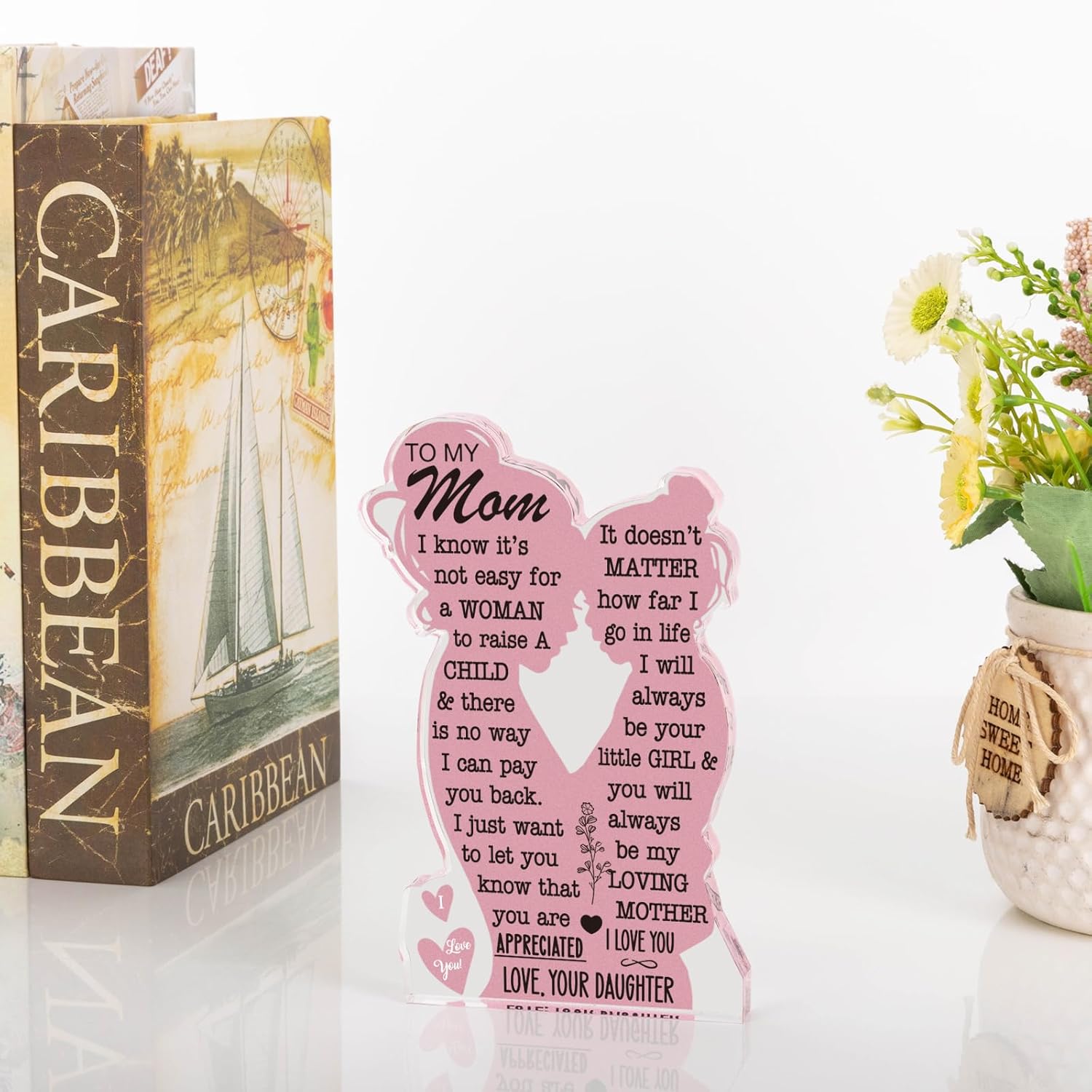 Regine Switzerland Acrylic Plaque Sign - Best Mom Ever Gift for Christmas & Birthdays | 5x3in