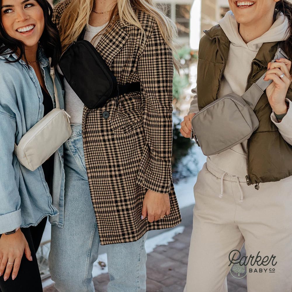 Parker Baby Diaper Belt Bag - Stylish Portable Fanny Pack for Moms | Black Birch Design