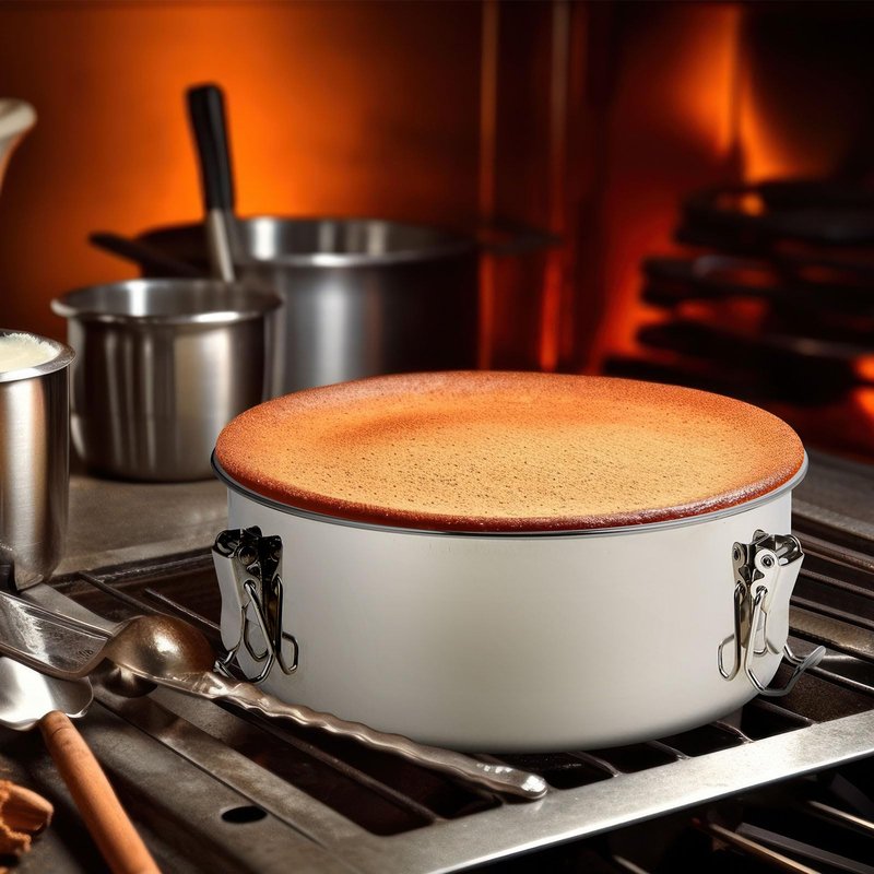 Hushee 2 Pcs Flan Pan for Baking Stainless Steel Flan Mold with Lids 7.5 x 7.5 x 2.95 Inch Round Cake Maker and 2 Spatulas for Baking Pudding Water Bath Steamed Cooking