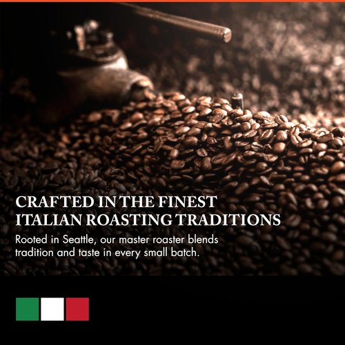 Caffe D’arte Decaf Whole Bean Espresso Coffee – Medium-Dark Roast with Bold, Smooth Flavor and Rich Crema – Roasted in Seattle, Perfect for Espresso Machines – 5 lb