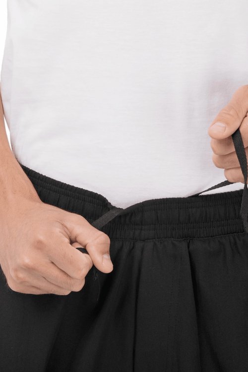 Chef Works Men's Better Built Baggy Chef Pants, Black, Medium