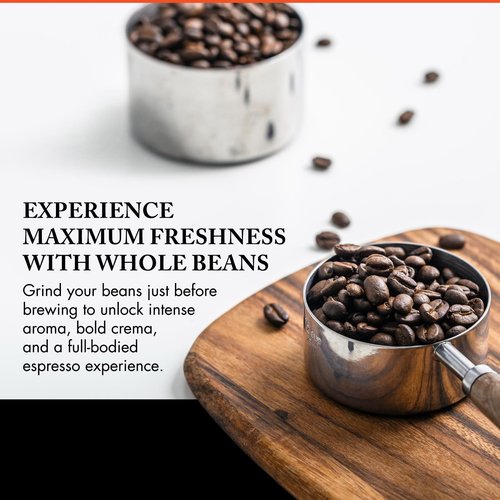 Caffe D’arte Decaf Whole Bean Espresso Coffee – Medium-Dark Roast with Bold, Smooth Flavor and Rich Crema – Roasted in Seattle, Perfect for Espresso Machines – 5 lb