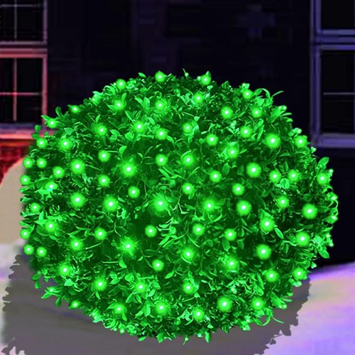 HISHINY Christmas Net Lights - 100 LED Connectable Mesh String for Outdoor Decor | 5ft x 5ft Green