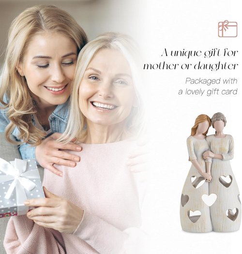 Candeldo Candle Holder for Mom | Unique Sentimental Gift from Daughter | Tealight Decor Figurine