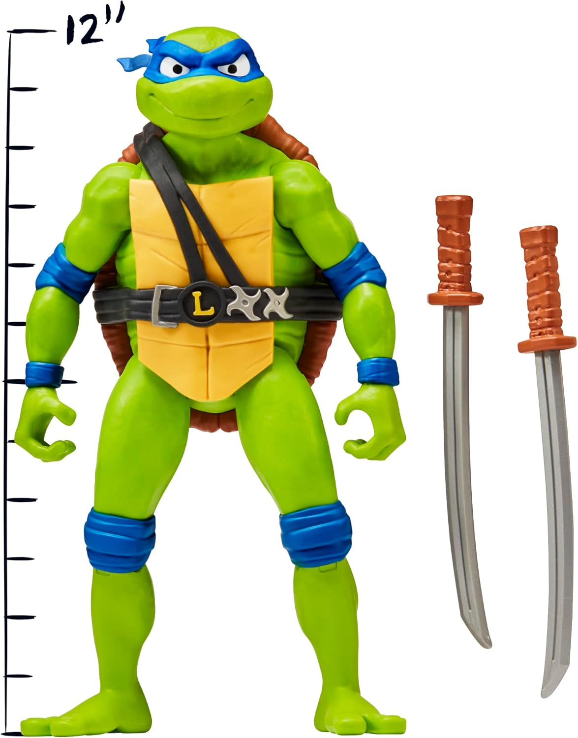 Playmates Toys Teenage Mutant Ninja Turtles 12” Giant Leonardo Figure - Perfect for Collectors