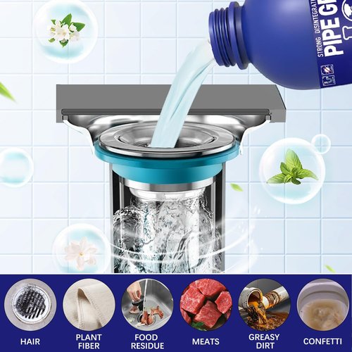 Bobo Drain Cleaner - Powerful Unclogging Solution for Kitchen Sinks | Professional-Grade Pipe Opener