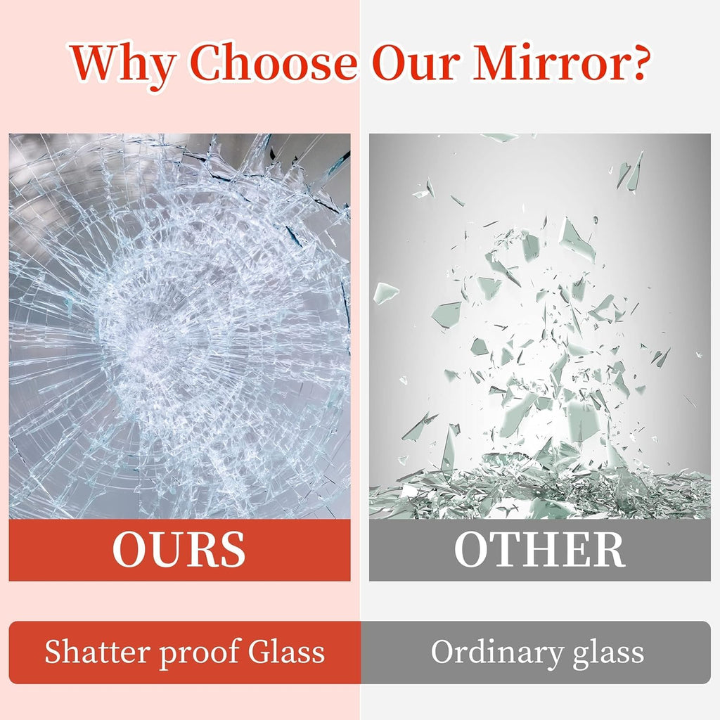 Murrey Home Gym Mirror 2PCSx55x16inch, Easy Install Wall Mounted Large Frameless, Workout for Home Gym Fitness Yoga Dancing Garage Bathroom, Shatterproof Full Length Glass