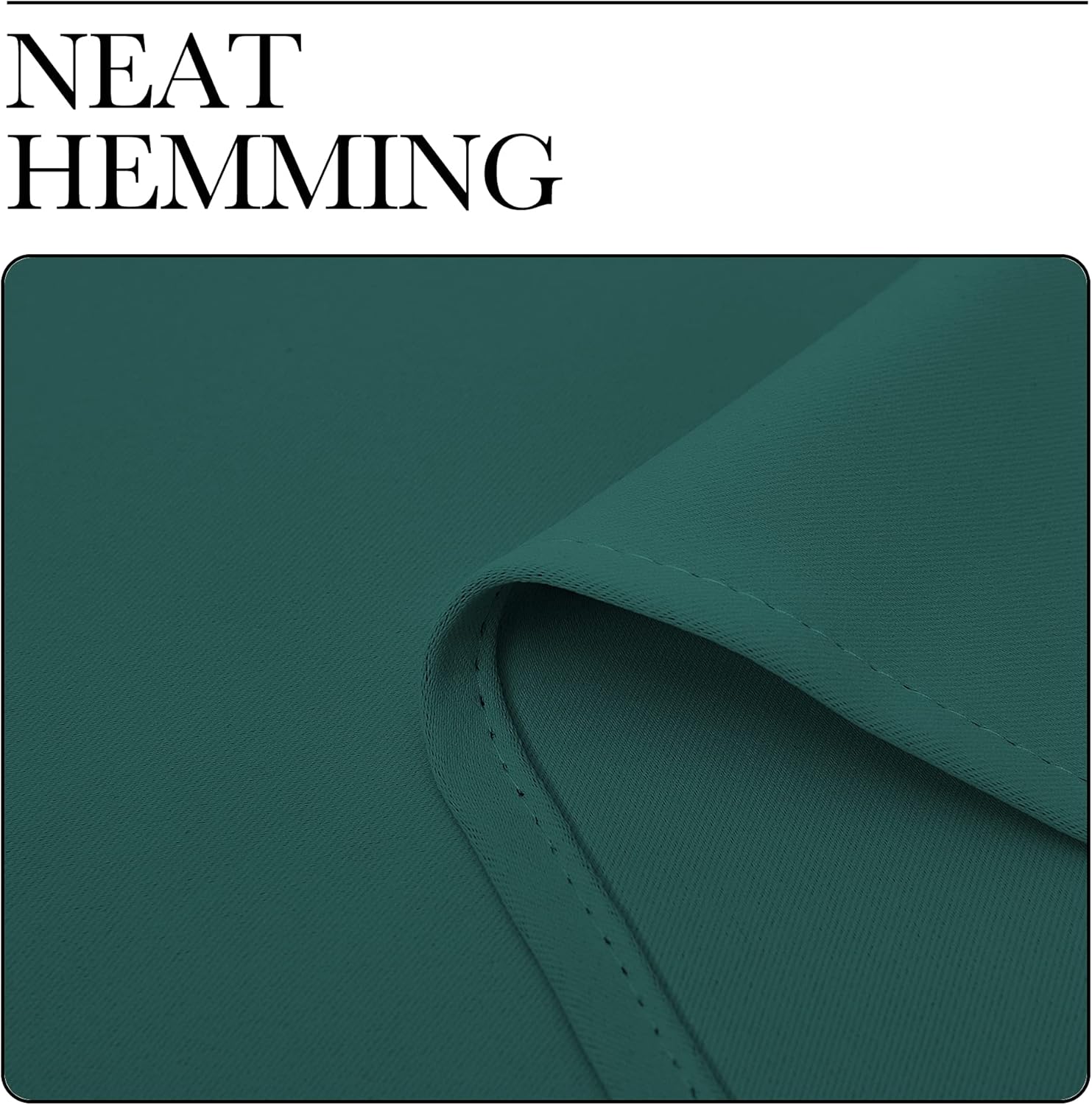 NICETOWN Blackout Curtains - Thermal Insulated Grommet Drapes for Dining Room | Hunter Green, 42x63 Inch (1 Pair)