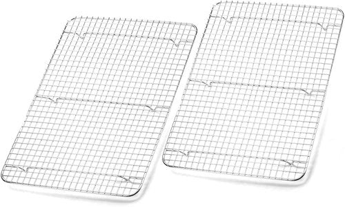 Foraineam Stainless Steel Cooling Rack - 11.5 x 16.5 Inch Large Baking Rack for Oven Cooking & Roasting