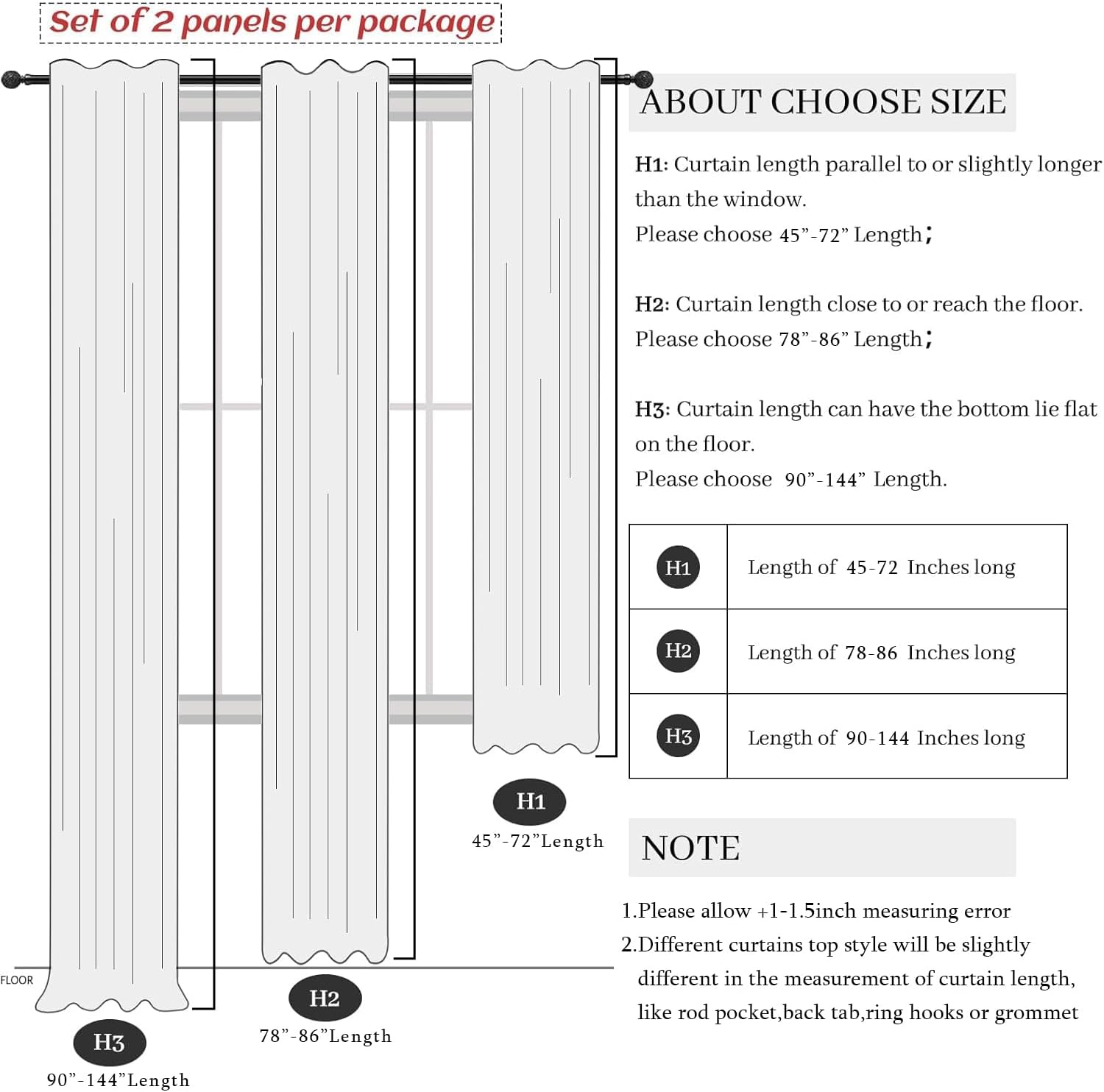 Skiennix 100% Blackout Curtains - 84-Inch Length, Thermal Insulated, Natural Cream | 2 Panels Set for Bedroom & Living Room