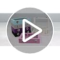 24-Grid Velvet Jewelry Box Display Organizer Tray with Clear Glass Lid (Pink)