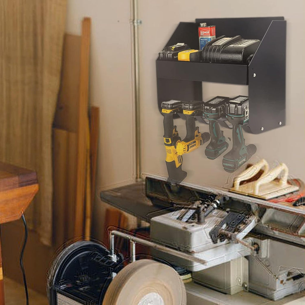 Ultrawall Heavy Duty Power Tool Rack - Wall-Mounted Organizer for Garage & Workshop Storage