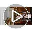 Heavy-Duty 15-Inch Reversible Wreath Hanger Over the Door Hooks - White, 2 Pack