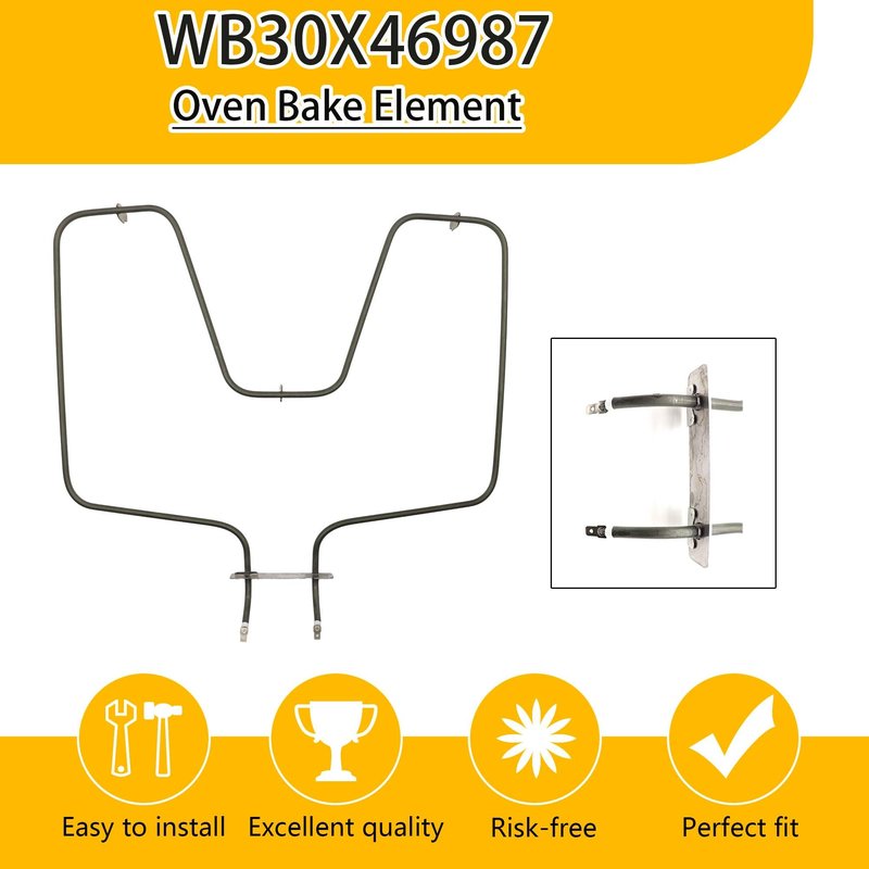 𝑼𝑷𝑮𝑹𝑨𝑫𝑬𝑫 WB30X46987 Oven Heating Element – Perfect Replacement for GE, Hotpoint, Kenmore Models 4984035, AP7216188, PS17626202, EAP17626202