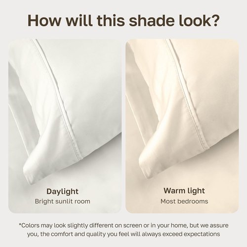 California Design Den 6-Pc Queen Sheet Set - 400 Thread Count 100% Cotton, Deep Pocket, Ivory