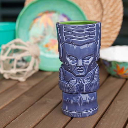 Geeki Tikis 20 ounce Ceramic Mug| Bride of Frankenstein | Blue