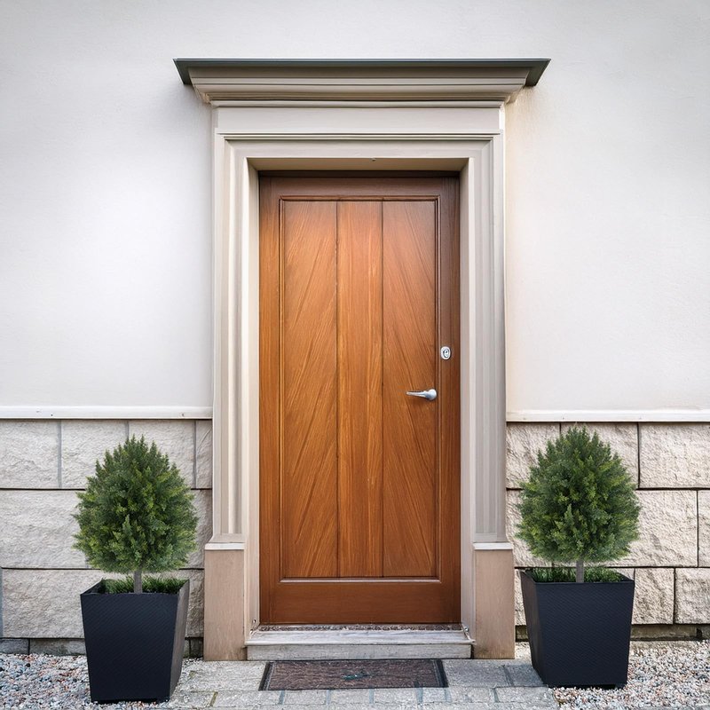 2 Pcs UV Resistant Artificial Cypress Topiaries, Bushes with Ground Spike,25 in Artificial Cedar Ball Trees，Fade-Proof Lifelike Greenery, Ideal for Indoor and Outdoor Use