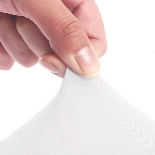 Peomeise 6FT Spandex Table Cover Rectangular Stretch Spandex Tablecloth (White,6FT)