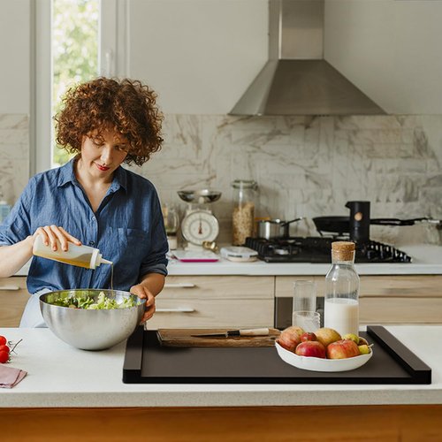 HAIDAIYA Noodle Board Stove Covers, Stove Top Covers For Electric 30"L X 22"W, Stove Top Covers For Gas Burners, Sink Cover For Counter Space，Durable Easy Clean Countertops, Farmhouse Decor Tray