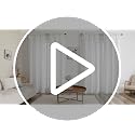 White Faux Linen Tier Curtains 36 Inch - Light Filtering Cafe Curtains, 2 Panels