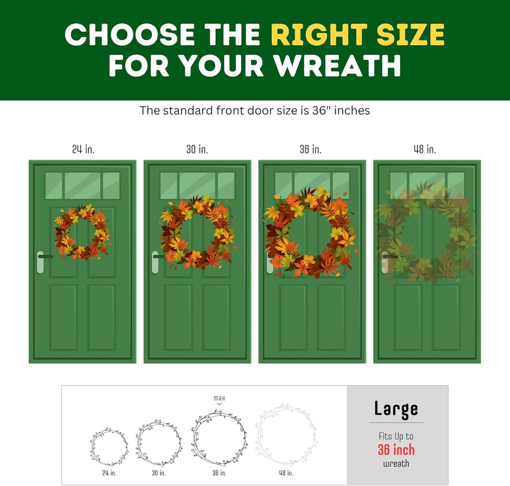 Primode Christmas Wreath Storage Bag 36" - Durable 600D Oxford Container with Clear Window for Easy Holiday Organization | Green
