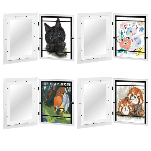 Kids Picture Frame Kids Art Frame Front Opening Kids Artwork Frames Changeable A4 Picture Frame Storage Kids Art Drawing Projects Photos Crafting Show Suspension Frames for Home, Office