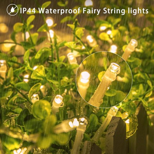 Koopower 65ft LED Indoor String Lights - 200 Dimmable Fairy Lights with Remote & Timer | Warm White for Bedroom, Wedding & Party