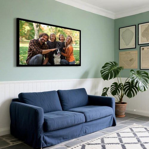 Custom Canvas Prints with Your Photos - Personalized Pictures Print, Customized Photo Gifts, Wall Art Canvas Printing for Wedding, Family, Baby, Pets, Home Office Decor, Floating Frame 30x20