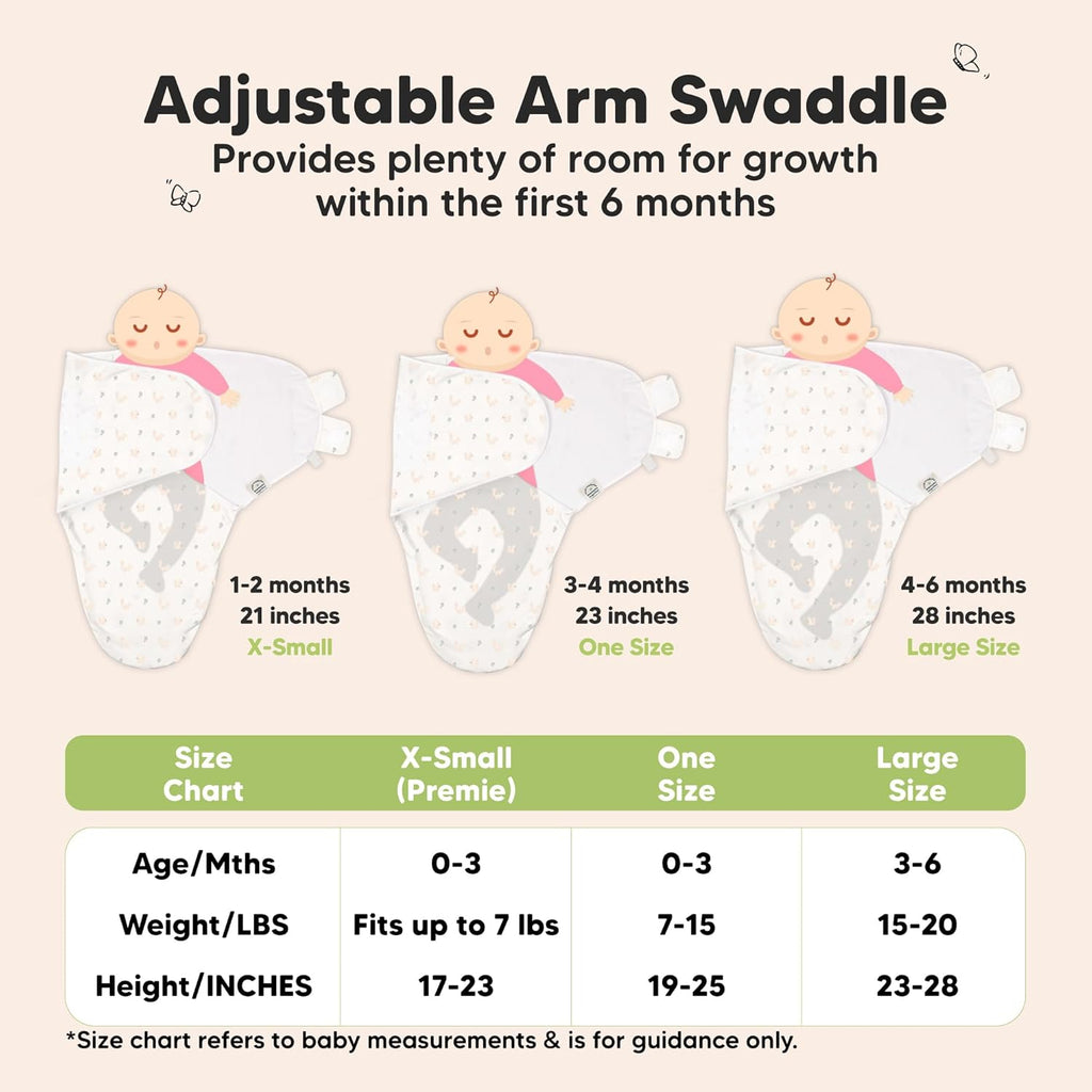 Organic Baby Swaddle Sleep Sacks by [Brand Name] - Soft & Snug Newborn Swaddles for Infants 0-3 Months (Dino Ridge, OS)