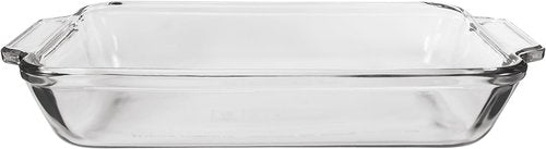 Anchor Hocking Glass Baking Dishes - 2 Piece Set with 2 Qt & 3 Qt Casserole Dishes for Oven