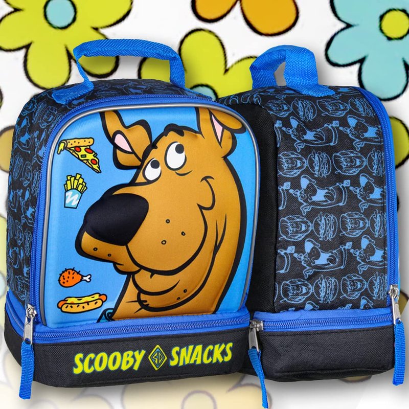 Scooby-Doo Scooby Snacks Dual Compartment Insulated Lunch Tote Bag 10"