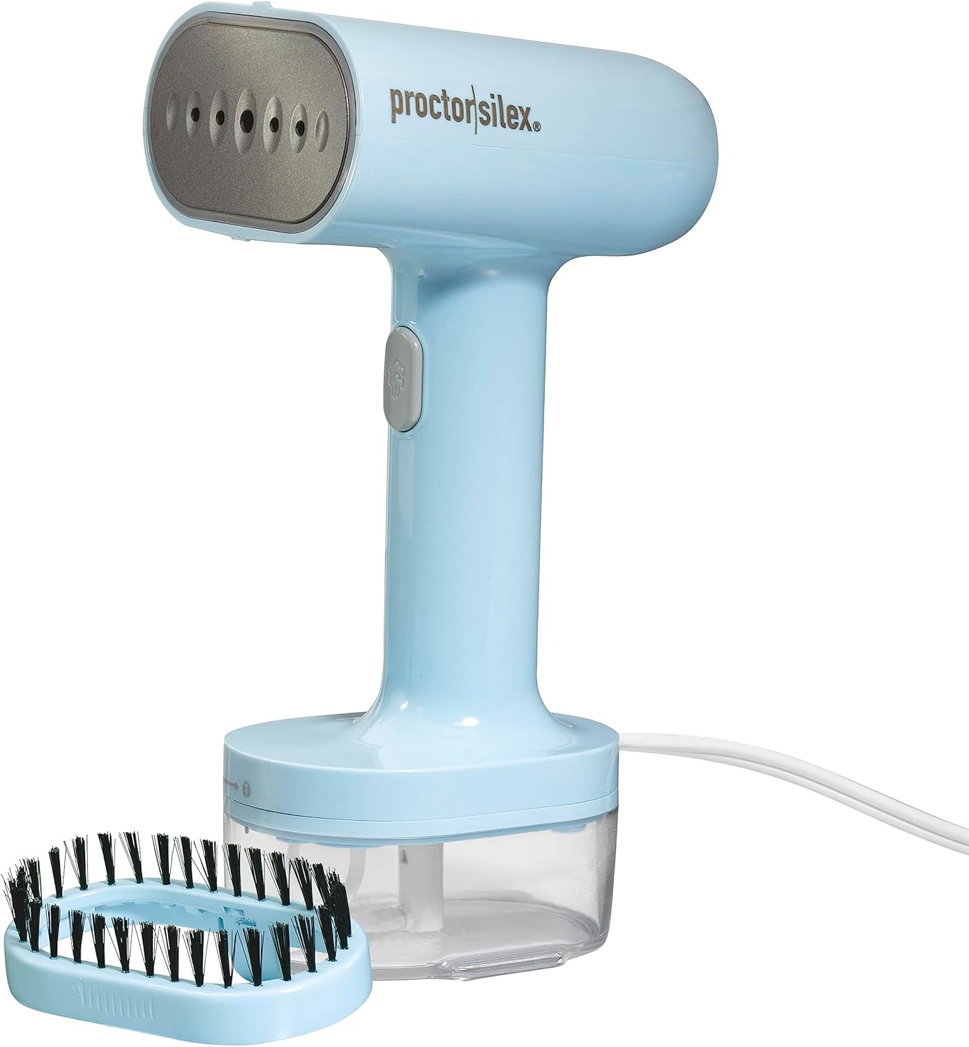 Proctor Silex Travel Iron & Garment Steamer - Portable 1200W, Ready in 45 Seconds, 7-Minute Use, Blue
