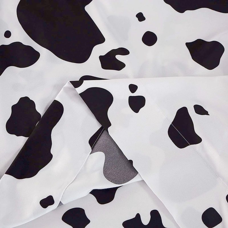SDY 4PCS Bedding Sheets Set,Cow Print Twin Size,Lightweight Super Soft Deep Pocket Fitted Sheet & Cute Top Flat Sheet & 2 Pillowcases for Kids Boys Girls (Cow,Twin)