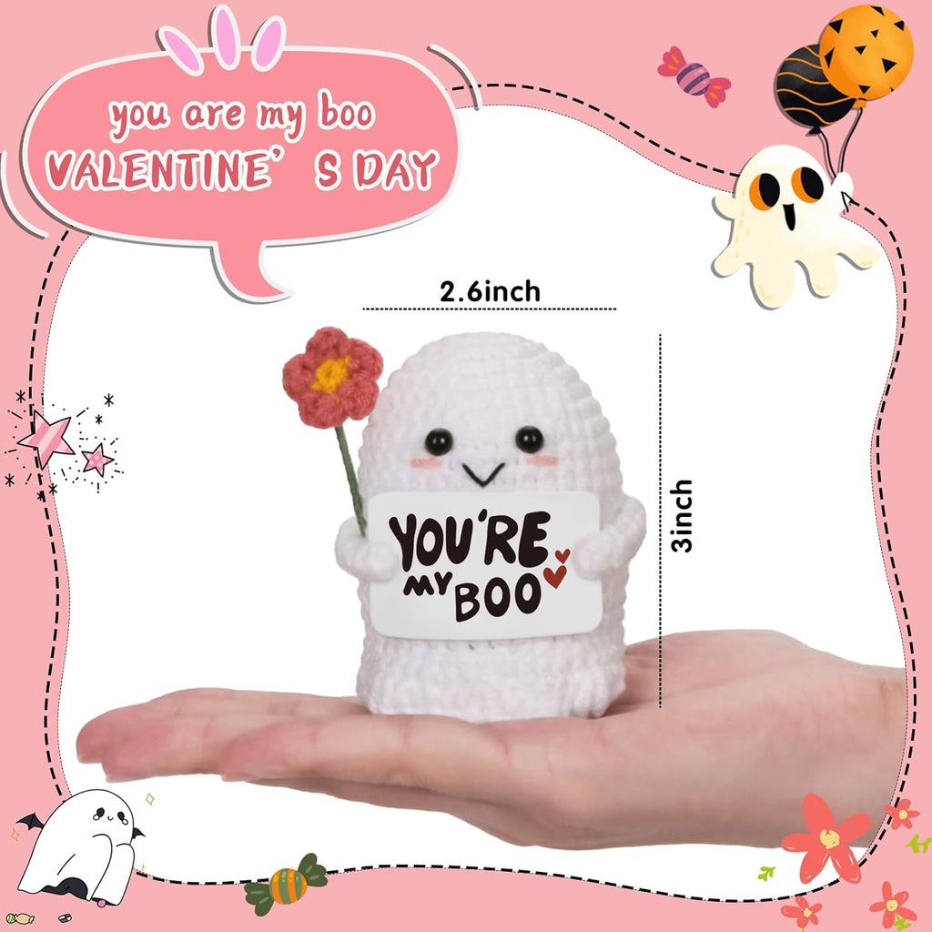 You're My Boo Crochet Ghost - Cute Anniversary Gift for Him/Her | Perfect for Valentine's Day & Halloween