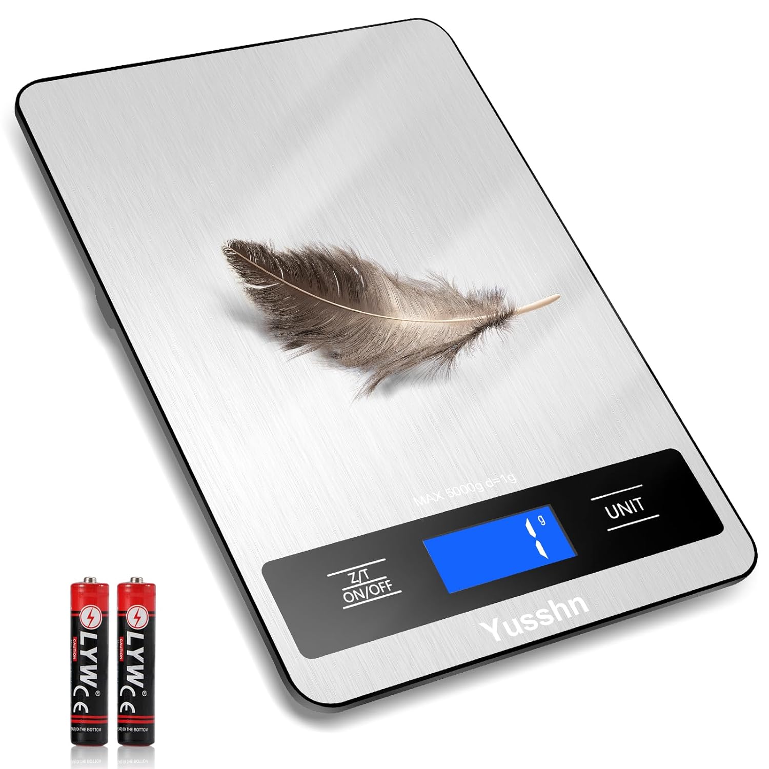 Stainless Steel Food Scale by [Brand Name] - 11lb Capacity, 0.05oz Precision, LCD Display for Cooking & Baking