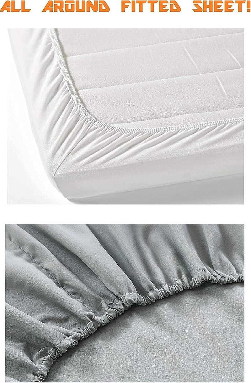 Elegant Comfort 1500 Premium Quality Fitted Sheet Ultra Soft 18-24 Inch Extra Deep Pocket - Single Fitted Sheet for High Mattress - Wrinkle Free with Smart Storage Pockets, Queen, Dusty Rose
